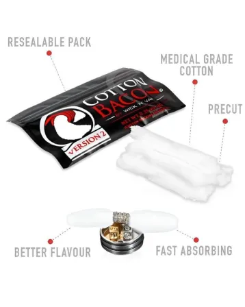 Bawełna Cotton Bacon V2 od Wick N' Vape – Idealna do Twoich grzałek