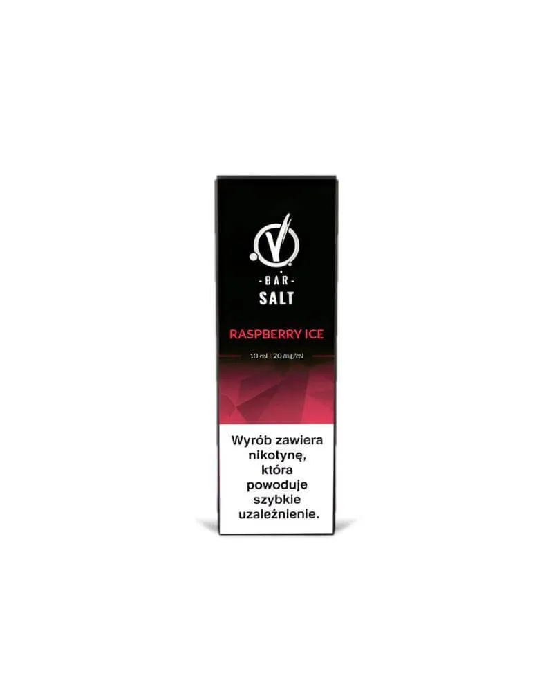 VBAR Salt Raspberry Ice 20 mg 10 ml – malinowa świeżość i chłód!