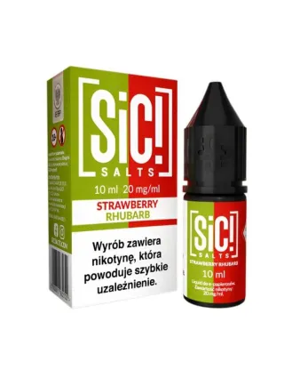 SIC! Salts Strawberry Rhubarb 20mg - Owocowa Eksplozja Smaku
