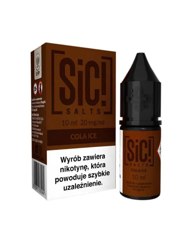 SIC! Salts Cola Ice 20 mg - Orzeźwiający Smak Coli z Lodem