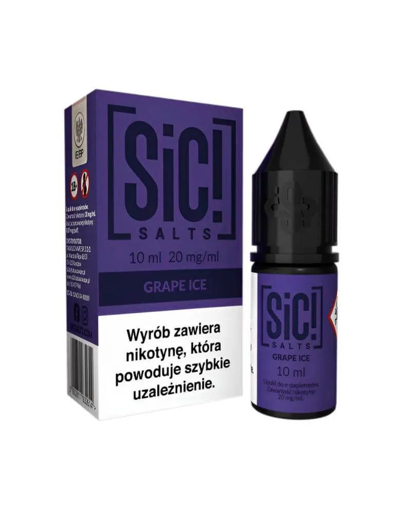 SIC! Salts Grape Ice 20 mg - Soczyste Winogrono z Lodem