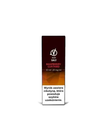 VBAR Salt 10ml Raspberry Custard 20mg – Owocowa słodycz z kremem