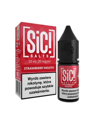 SIC! Salts Mojito 10ml Strawberry Mojito 20mg – Truskawkowa Świeżość