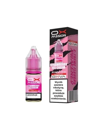 OX Passion Salt Strawberry Ice Cream 10 ml – truskawkowe lody!