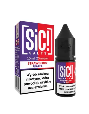 Sic! Salts Strawberry Grape 20 mg - Słodkie połączenie owoców