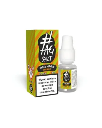 Liquid #TAG SALT Sour Apple Mango 10ml 20mg - Doskonała Mieszanka!