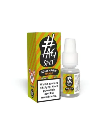 Liquid #TAG SALT Sour Apple Mango 10ml 20mg - Doskonała Mieszanka!