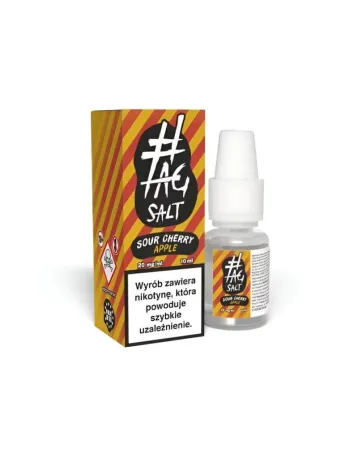 Liquid #TAG SALT Sour Cherry Apple 10ml 20mg - Orzeźwiający Duet!
