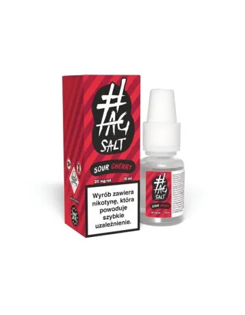 Liquid #TAG SALT Sour Cherry 10ml 20mg - Soczysta Wiśnia