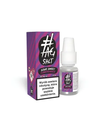 Liquid #TAG SALT Sour Sweet Pomegranate 10ml 20mg​ - Słodka Kwaśność!