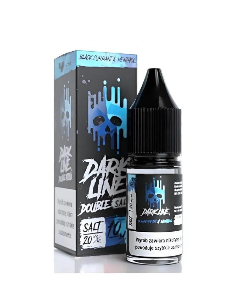 Dark Line Double Salt Blackcurrant Menthol 10ml – Owocowa świeżość