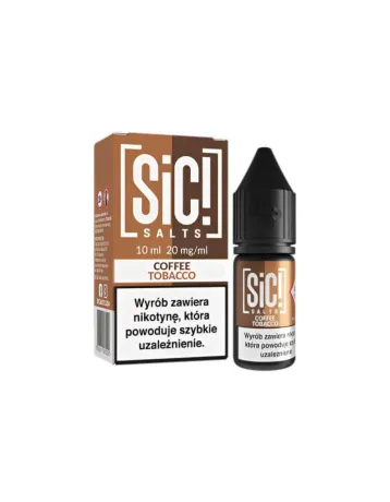 SIC! Salts Duplex Coffee Tobacco 10 ml – intensywny smak kawy i tytoń