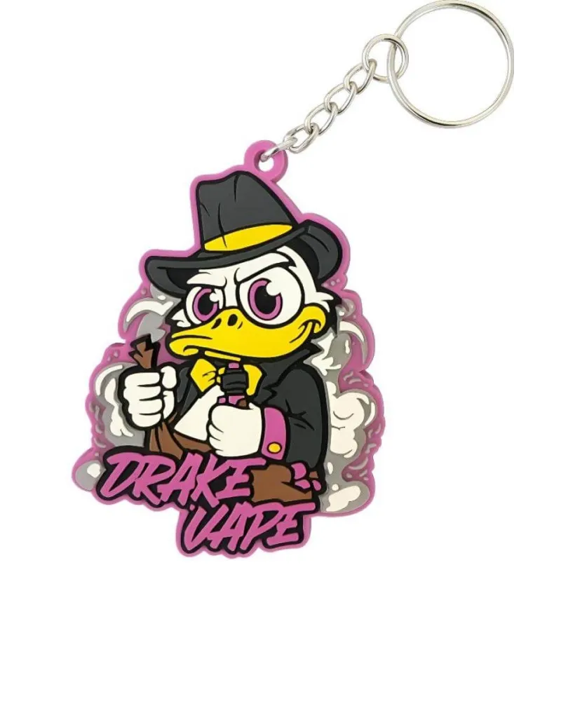 Gumowy brelok DrakeVape.pl – logo vape na klucze