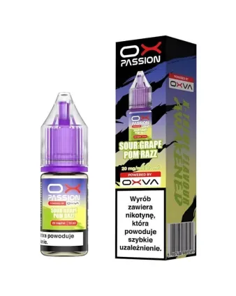 OXVA Sour Grape Pom Razz 10 ml 20 mg – owocowe trio