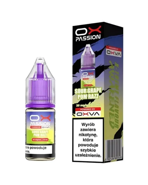 OXVA Sour Grape Pom Razz 10 ml 20 mg – owocowe trio