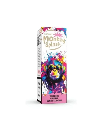 Aromat Monkey Splash Winogron Limonka Guma Balonowa – owocowa rozkosz