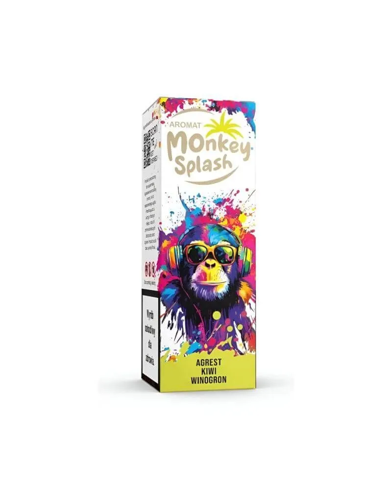 Aromat Monkey Splash Agrest Kiwi Winogron – świeże owoce