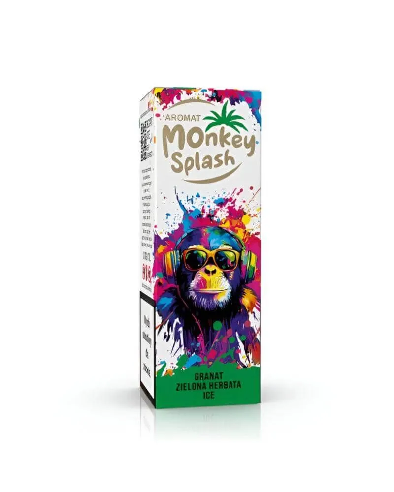 Monkey Splash Granat Zielona Herbata Ice - aromat 8 ml