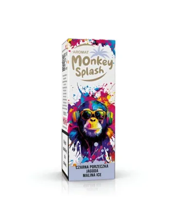 Monkey Splash Czarna Porzeczka Jagoda Malina Ice - aromat 8 ml