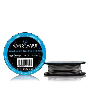 Vandy Vape Superfine MTL Fused Clapton 32ga/2 + 38ga 10 ft - drut DIY