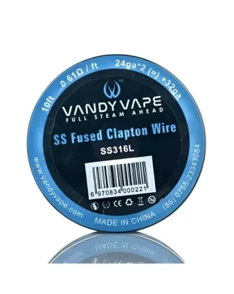 Vandy Vape SS Fused Clapton SS316L 24ga/2 + 32ga 10 ft - drut DIY