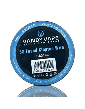 Vandy Vape SS Fused Clapton SS316L 24ga/2 + 32ga 10 ft - drut DIY